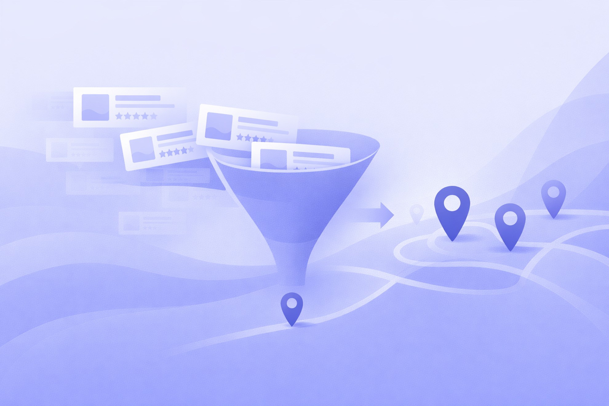 Illustration of a Google Business Profile listing with key fields highlighted.